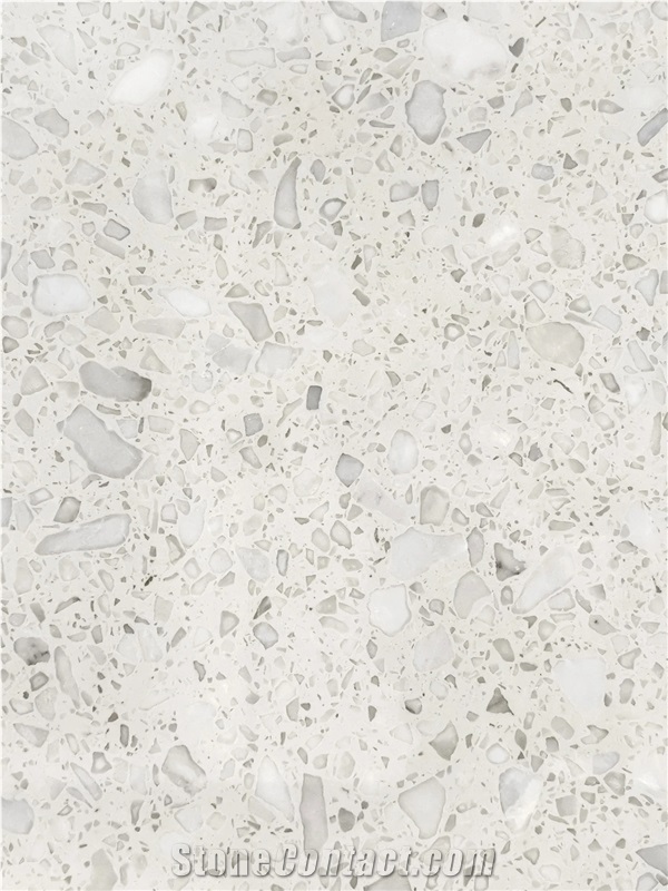 Artificial marble floor tiles slabs grey white black 